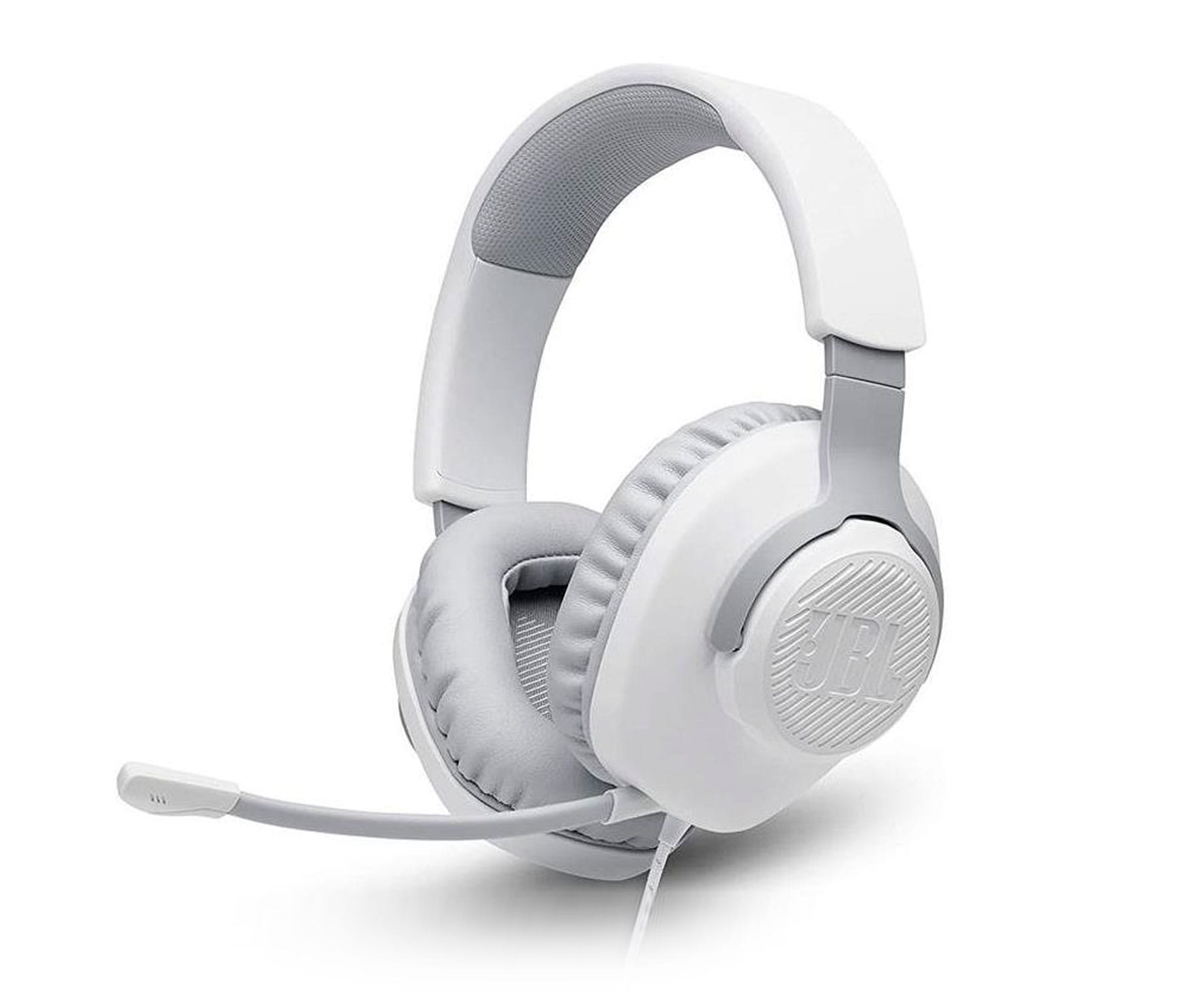 Jbl Quantum 100 Blanco / Auriculares Gaming Overear Con Cable