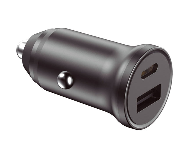 Ksix Bxcrc20pd Black / Cargador Usb-a + Usb-c Para Coche 20w Hover Image