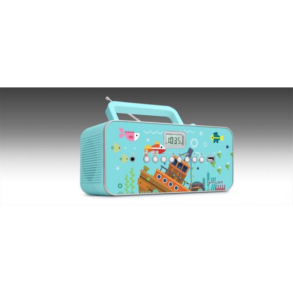 Muse M-29 Kb / Radio Portátil Cd Con Micrófono