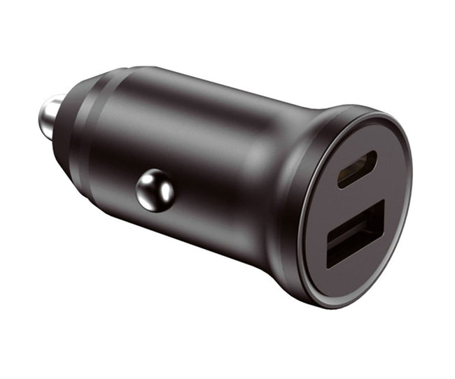 Ksix Bxcrc20w Black / Cargador Usb-a + Usb-c Para Coche 20w Hover Image