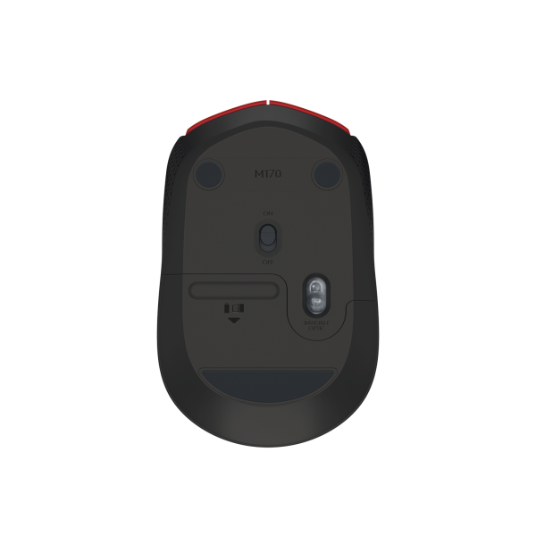 Logitech M171 Red-K USB 1000 DPI Rojo