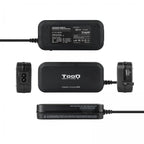 Cargador Universal Portatil Tooq Tqlc-90bs02m 90w 12 Conectores Salida Usb Negro