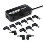 Cargador Universal De Portatil Tooq Tqlc-90bs02at 90w Automatico 12 Conectores 2 Puertos Usb