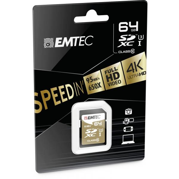 Emtec Ecmsd64gxc10sp 64gb Negro / Tarjeta De Memoria Sd Main Image