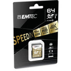 Emtec Ecmsd64gxc10sp 64gb Negro / Tarjeta De Memoria Sd