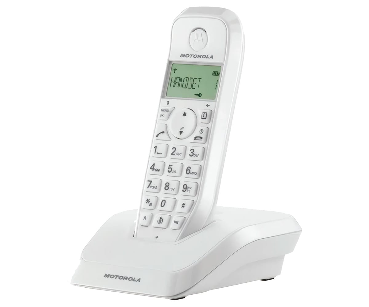 Motorola S1201 Blanco / Teléfono Inalámbrico