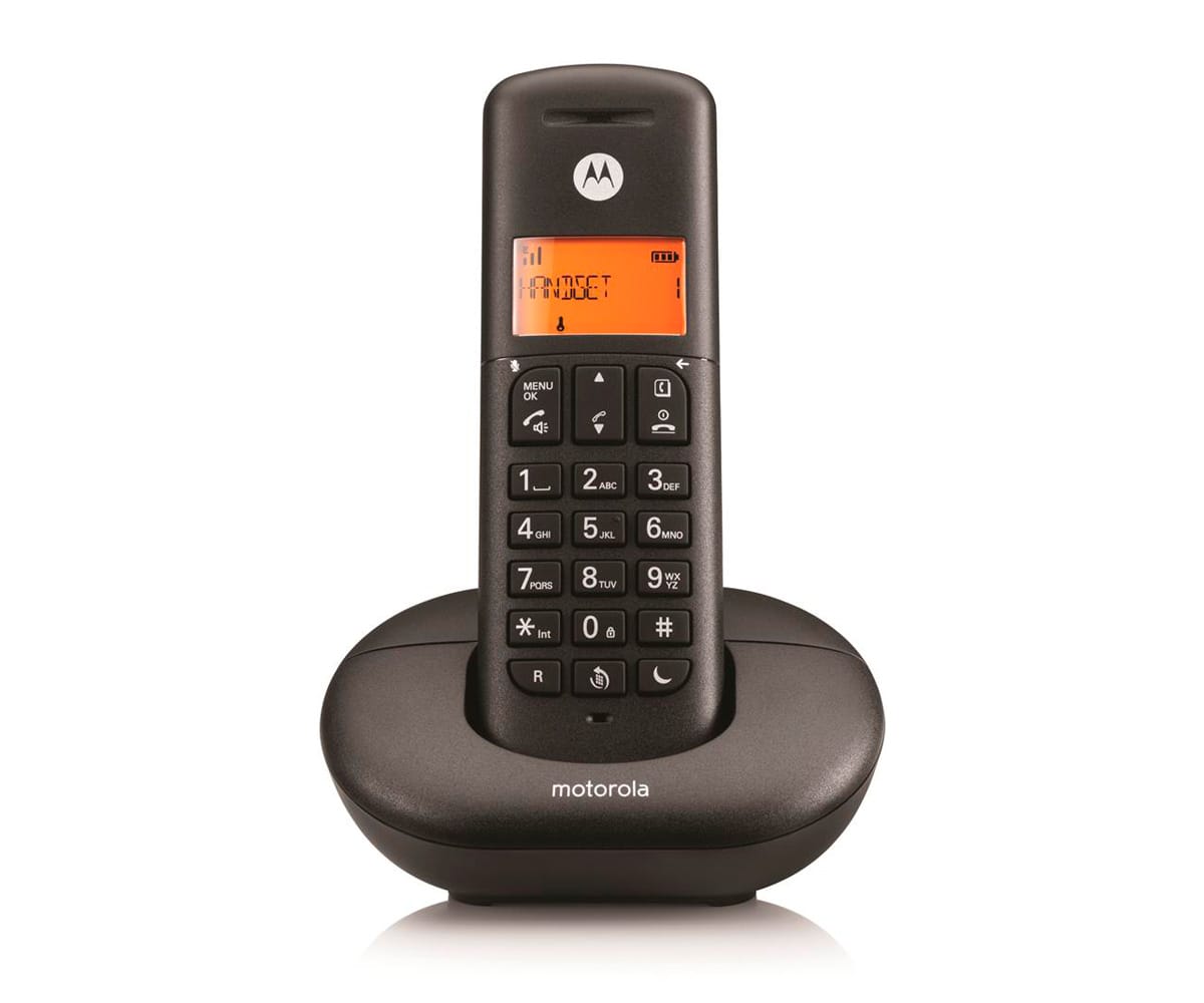 Motorola E201 Black / Teléfono Inalámbrico