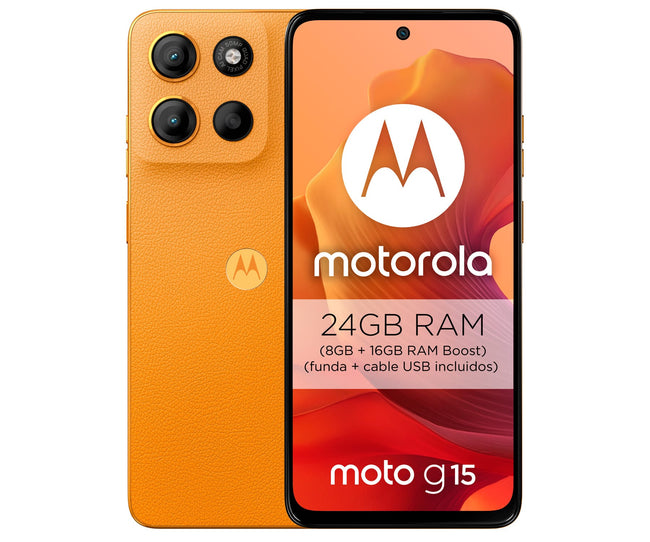 Motorola Moto G15 4g Orange / 8+256gb / 6.72" Full Fhd+ Hover Image