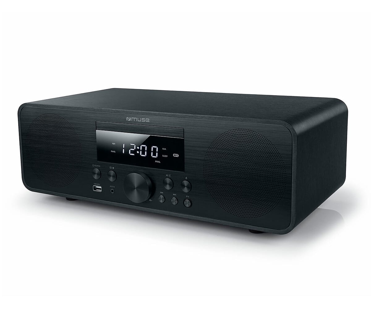 Muse M-880 Fbc Black / Microcadena 80w Con Reproductor De Cd, Fm Radio Y Usb