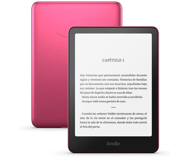 Amazon Kindle Paperwhite Signature Edition Frambuesa Metalizado / Lector De E-book 7" Hover Image