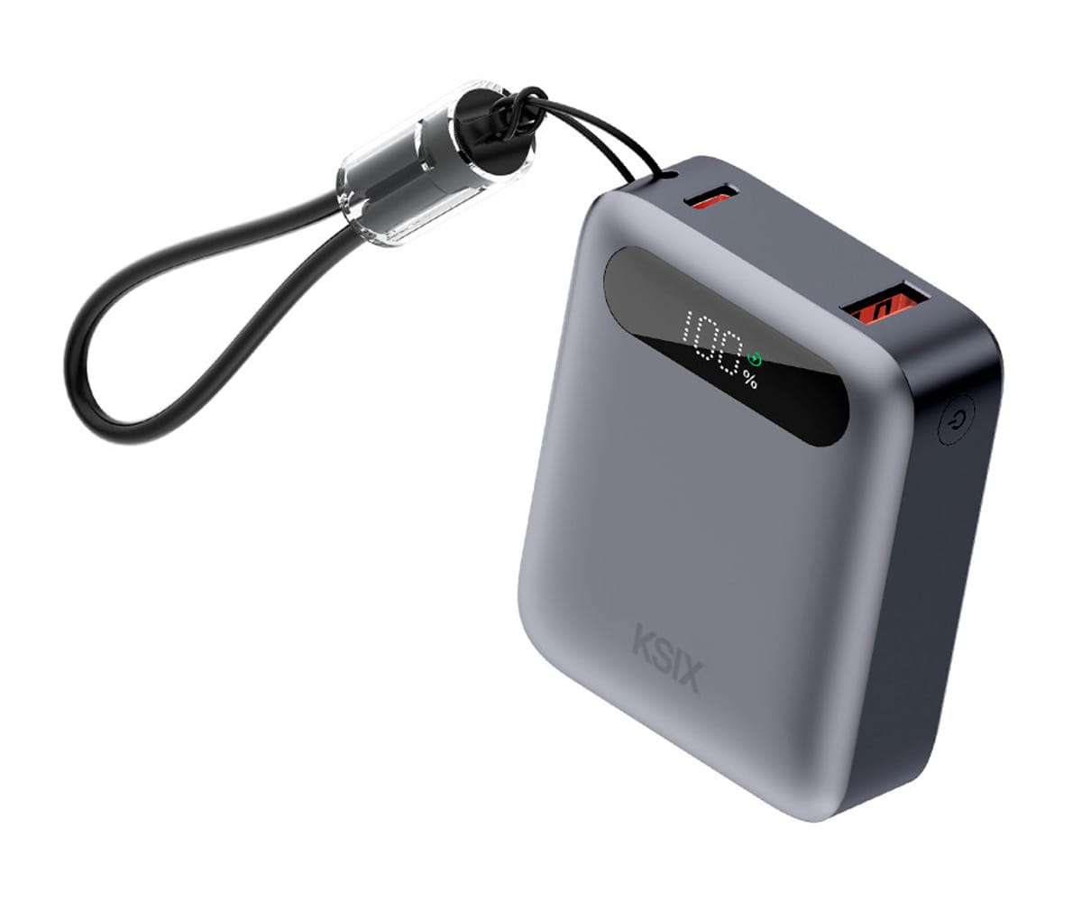 Ksix Bpb10pd22g Gris / Powerbank 10.000 Mah / Carga Rápida 22,5 W