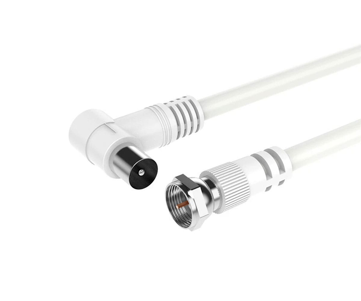 Jc Nb1498 Blanco / 3m Cable De Video (coaxial) / 9.5mm / Macho A Macho