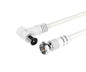 Jc Nb1498 Blanco / 3m Cable De Video (coaxial) / 9.5mm / Macho A Macho