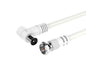 Jc Nb1499 Blanco / 5 M Cable De Video (coaxial) / 9.5mm / Macho A Macho