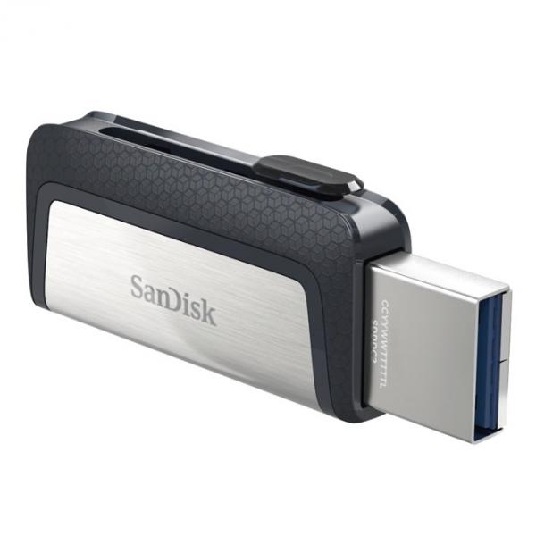 Pendrive SANDISK Ultra 64GB Dual Drive SDDDC2-064G-G46 - 64GB  USB-C  Gris/Negro