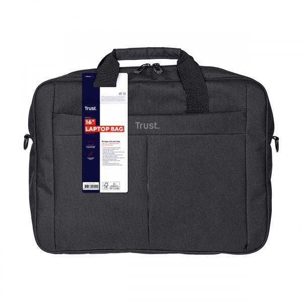 Maletin De Portatil 16" Trust Primo 16" /40.6cm - Compartimento Principal Acolchado - Correa Pa