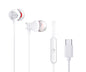 Aiwa Estm-50 Usb-c White/ Auriculares Inear Con Cable