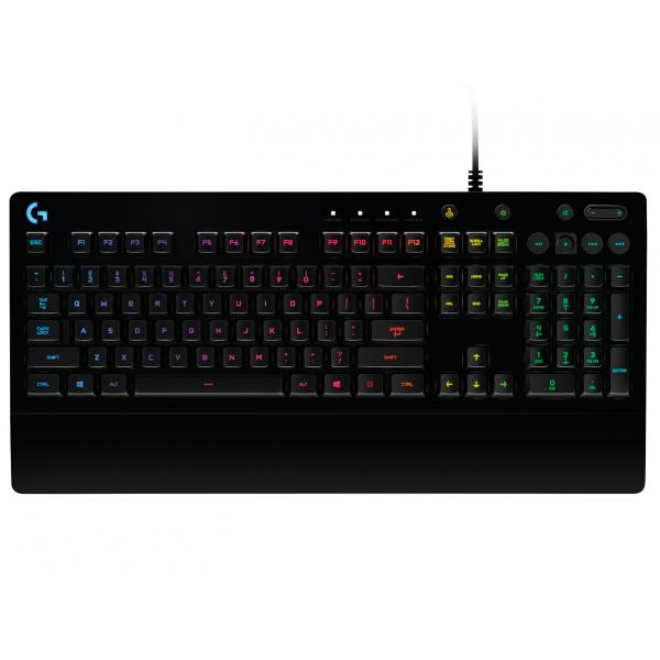 Teclado Logitech G213 Prodigy Gaming Rgb Mech-dome Resistente Liquidos Multimedia Controles Negro Hover Image