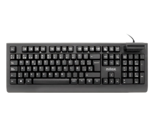 Nilox Nxkire0002 Negro / Teclado Con Cable Y Lector De Tarjetas Dni-e Hover Image