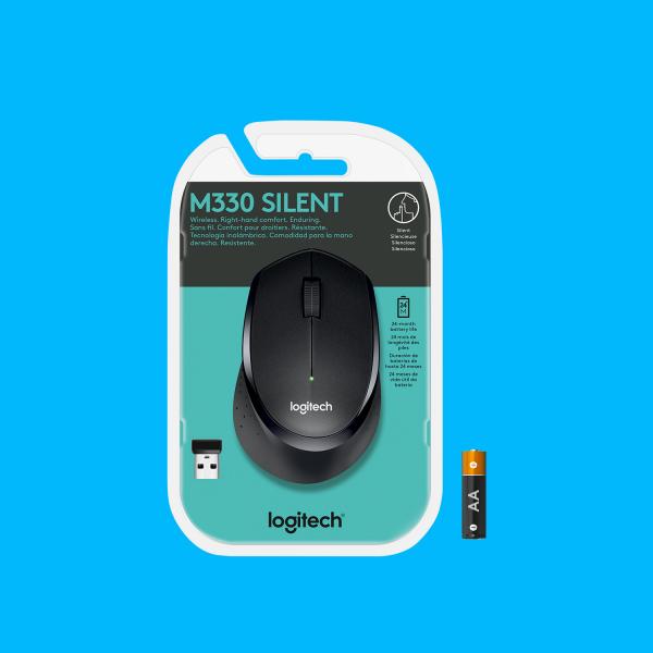 Logitech M330 Silent Plus Negro - 1000 DPI