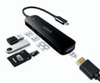 Nilox Nxdsusbc05 Negro / Adaptador Usb-c 5 En 1, Hdmi, Usb 3.2 Gen1, Sd/tf