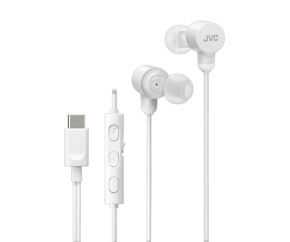 Jvc Ha-fr29uc White / Auriculares Con Cable Usb-c Micrófono Y Mando A Distancia