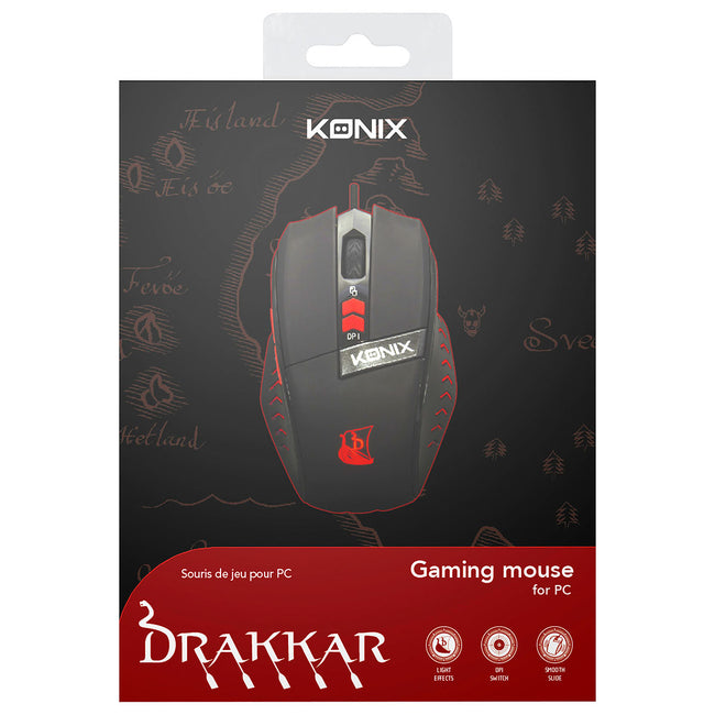 Raton Optico Gaming Drakkar RunemasterKonix Pc Hover Image