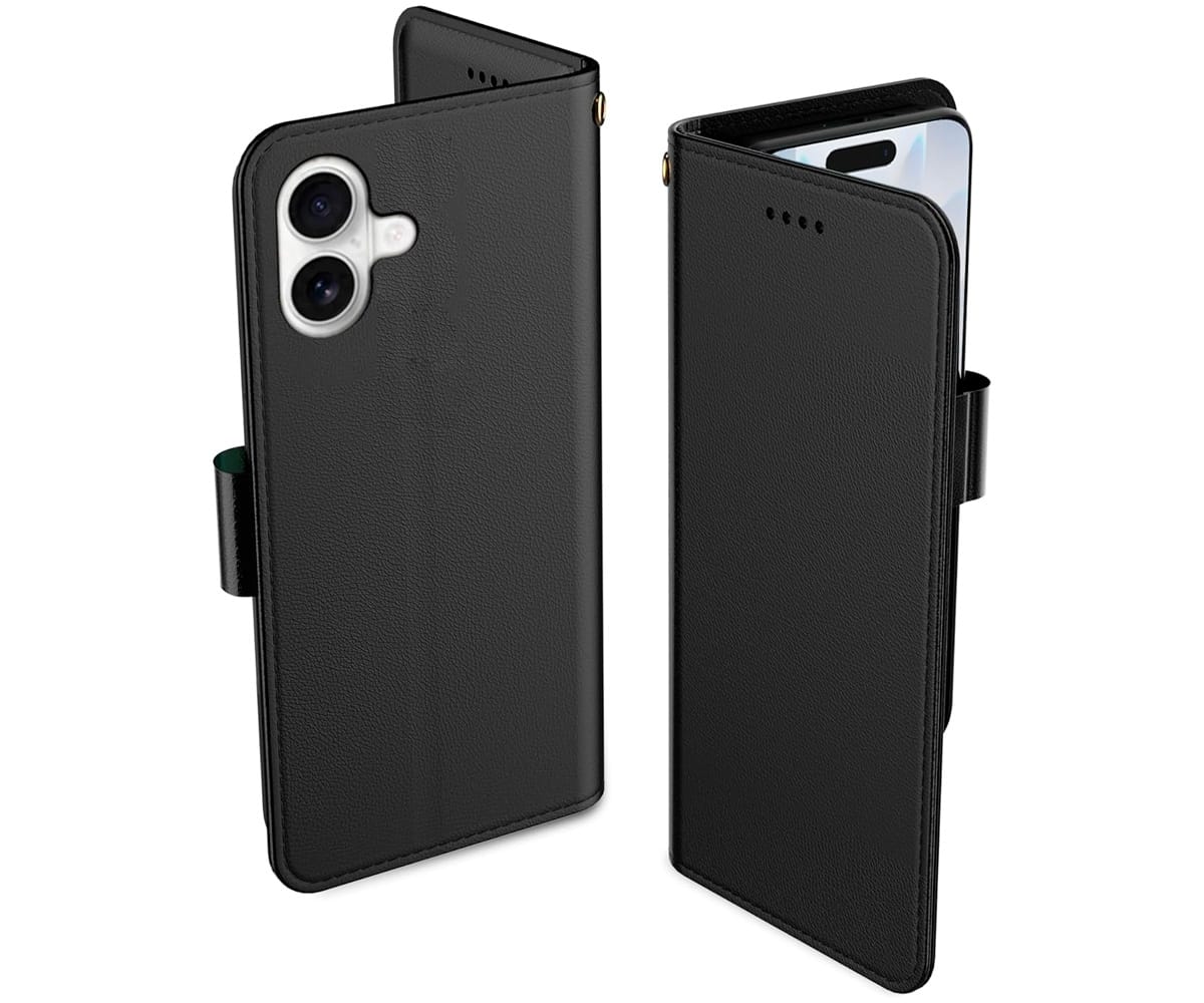 Jc Trasera Tipo Libro Negra / Apple Iphone 17