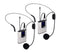 Nk Ig33008kit Plata Y Negro / Pack De 2 Micrófonos De Solapa Inalámbricos Con Adaptador De Cámara