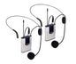 Nk Ig33008kit Plata Y Negro / Pack De 2 Micrófonos De Solapa Inalámbricos Con Adaptador De Cámara