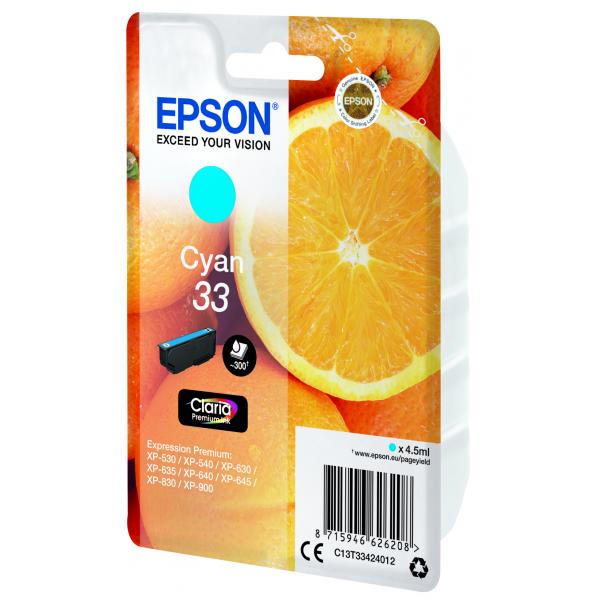Cartucho Tinta Epson T334240 Cian Xp350*xp630 - Xp635 - Xp830 - Naranja