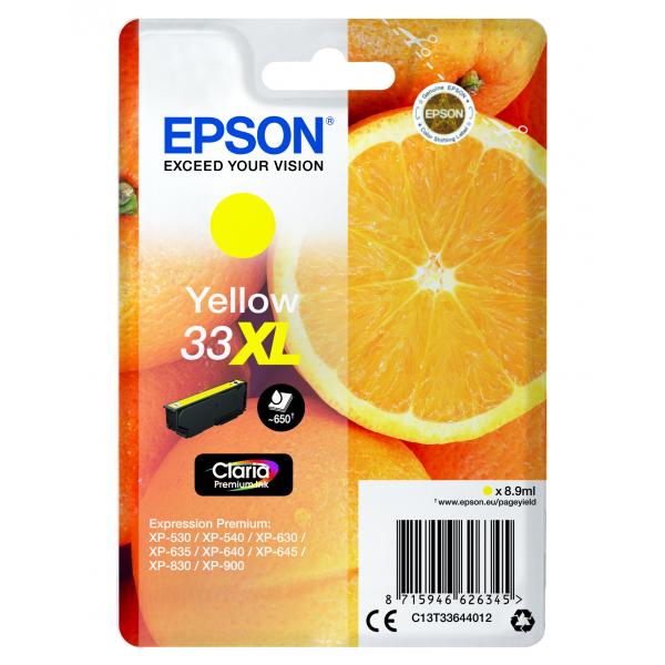 Cartucho Tinta Epson T336440 Xl Amarillo Xp350*xp630 - Xp635 - Xp830 - Naranja
