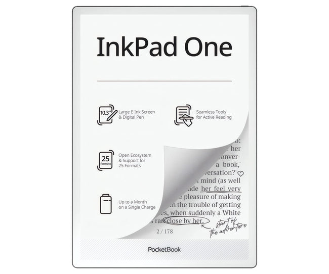 Pocketbook Inkpad One Matte Black / Lector De Libros Electrónicos 10.3" 32gb Hover Image