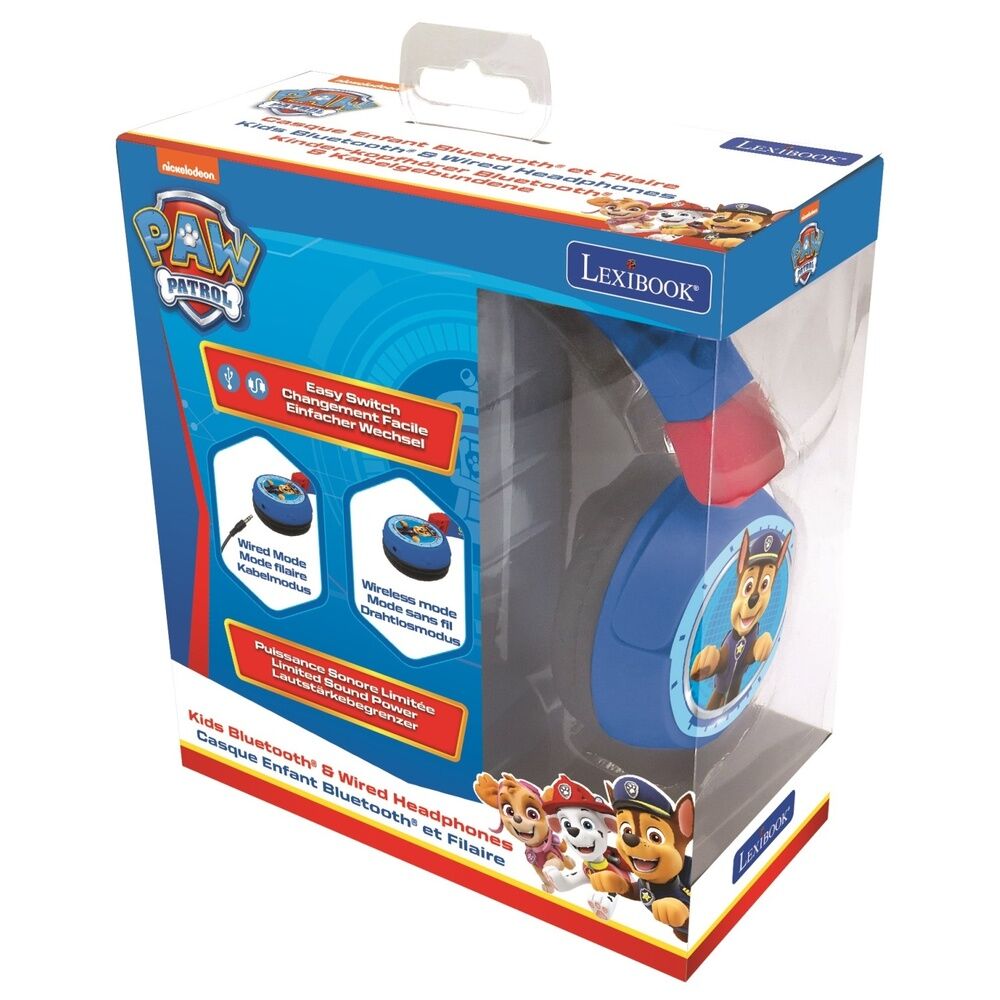 Auriculares Inalambricos Para NiOs Patrulla Canina Paw Pat