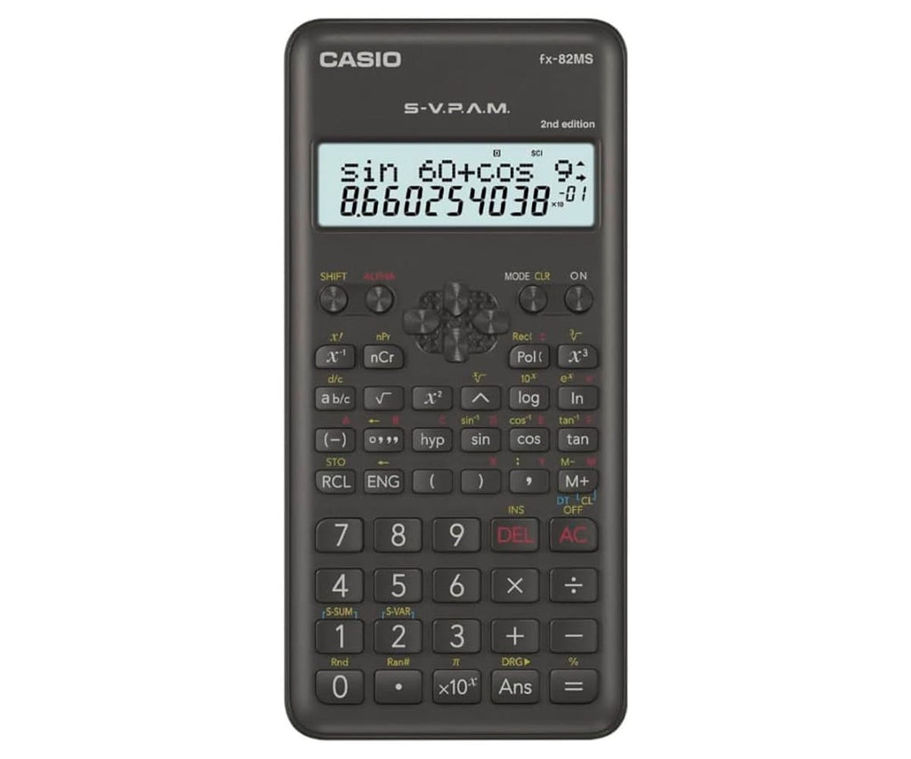 Casio Fx-82ms-2 Negra / Calculadora Científica Estándar