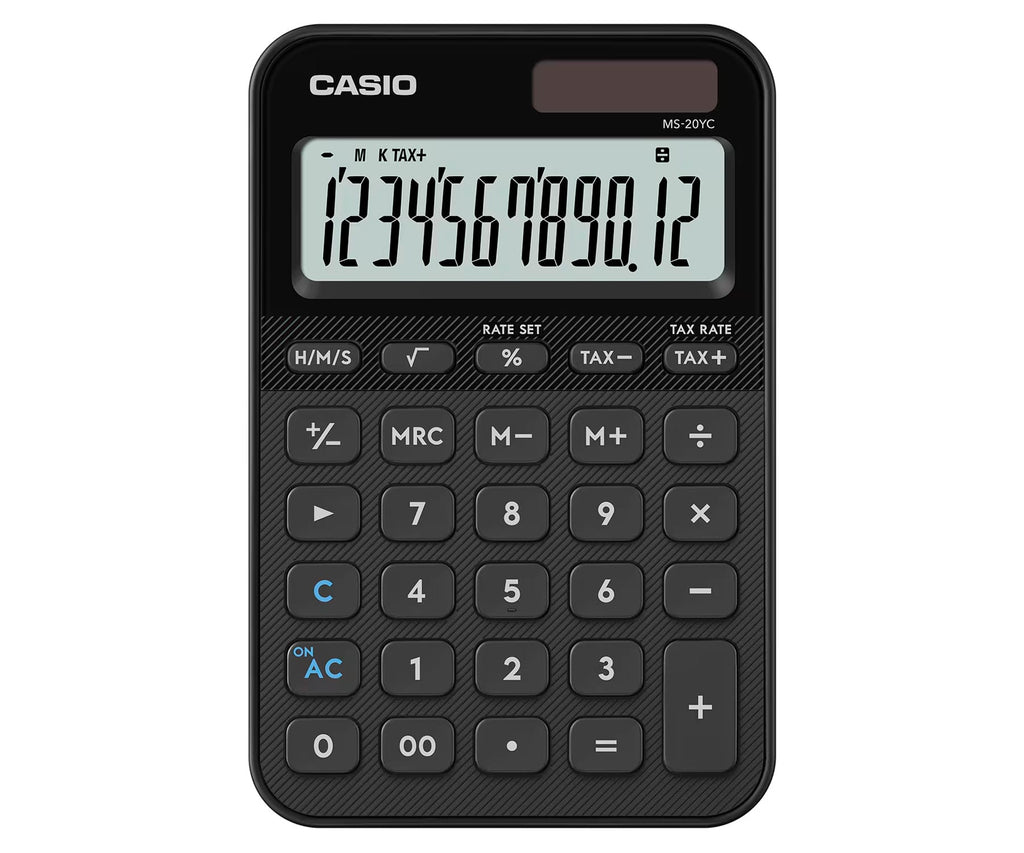 Casio Ms-20yc Negro / Calculadora De Mesa