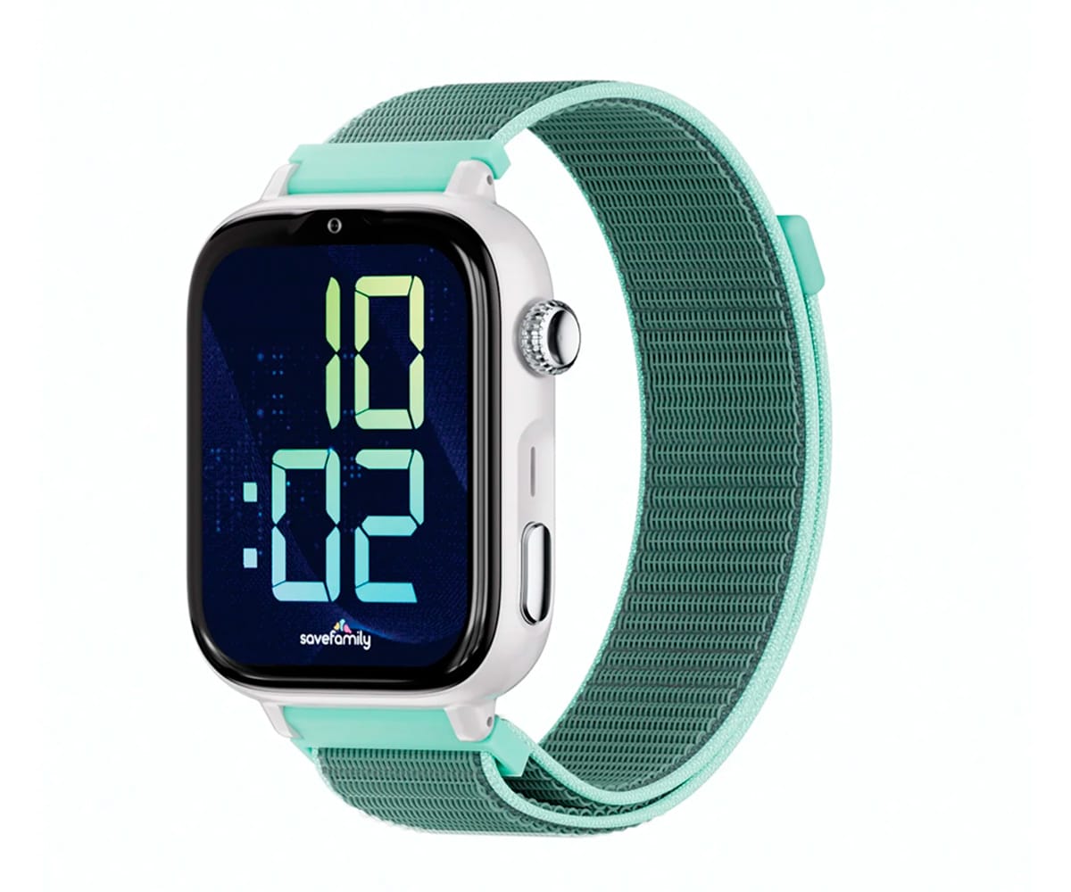 Savefamily Savewatch Plus 2 Junior (+8 Aos) Blanco Con Correa De Tela Ocean / Smartwatch 4g Para Nios