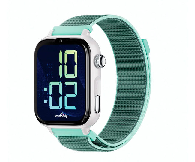 Savefamily Savewatch Plus 2 Junior (+8 Aos) Blanco Con Correa De Tela Ocean / Smartwatch 4g Para Nios Hover Image