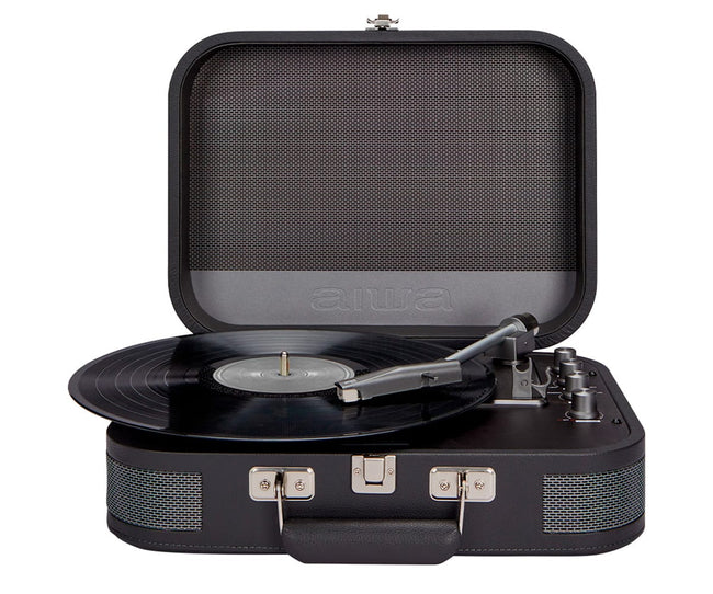 Aiwa Vpx-1951tn Black / Tocadiscos Con Altavoces Integrados Hover Image