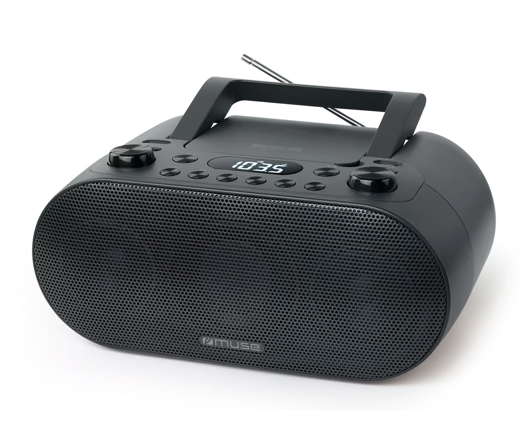 Muse M-35 Bt Black / Radio Cd/mp3 Portátil Con Radio, Bluetooth Y Puerto Usb