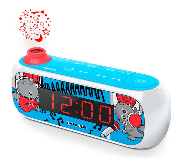 Muse M-167kdb Azul / Radio Reloj Con Proyector Hover Image