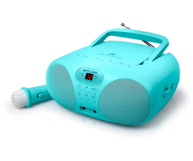 Muse Md-203 Kb Cian / Reproductor Portátil De Cd Con Radio Hover Image