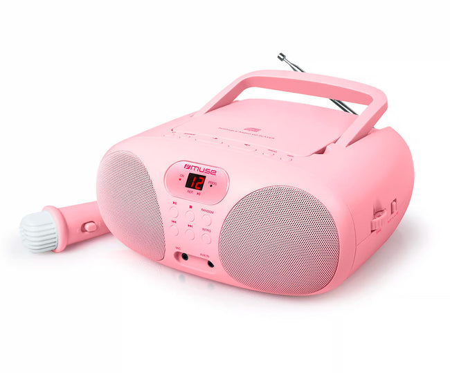 Muse Md-203 Kp Rosa / Reproductor Portátil De Cd Con Radio Hover Image