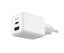 Ksix Bcd30ganacb Blanco / Cargador De Red Eléctrica 30w / 1 X Usb-c + 1 X Usb-a