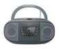Fonestar Boom-go-g Gris / Radio Cd Con Efectos Luminosos