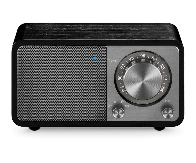 Sangean Wr-7 Plus Roble De Medianoche / Radio Con Mueble De Madera Fm / Bluetooth / Aux Hover Image