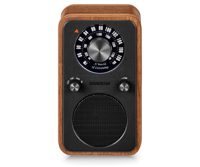 Sangean Wr-9 Nogal Vintage / Radio Analógica De Madera Con Am / Fm / Bluetooth Hover Image