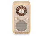 Sangean Wr-9 Fresno Blanco / Radio Analógica De Madera Con Am / Fm / Bluetooth