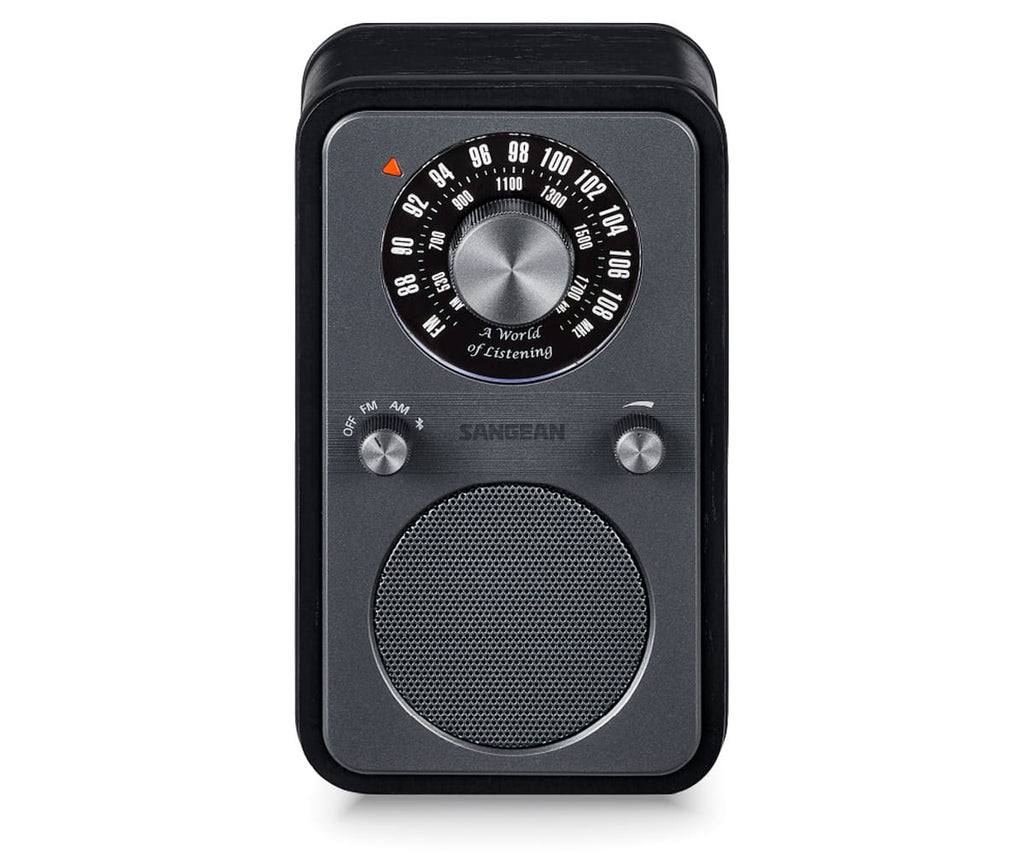 Sangean Wr-9 Roble De Medianoche / Radio Analógica De Madera Con Am / Fm / Bluetooth