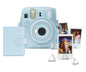 Fujifilm Instax Mini 13 Accesorios Kit Frost Blue / Funda Original + Mini lbum + Clips Para Sujetar Fotos